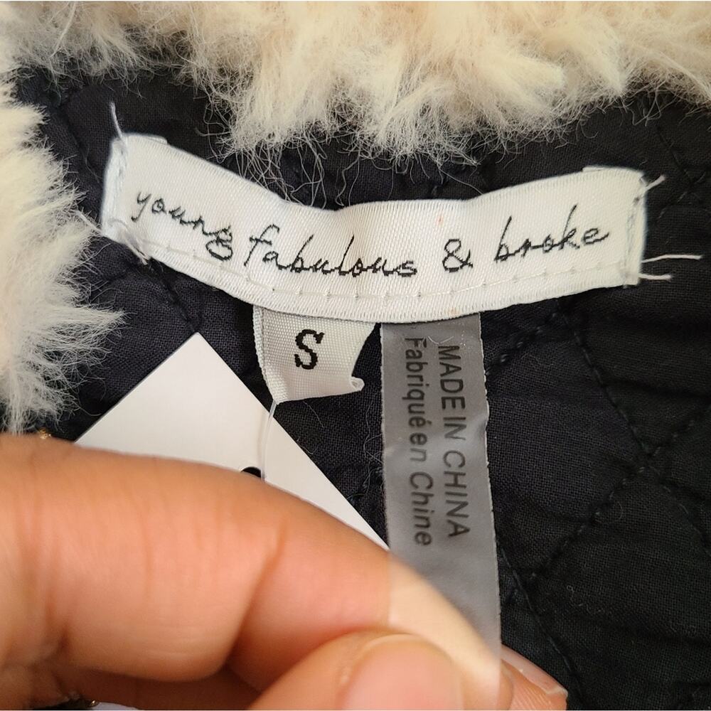 Young Fabulous & Broke Navy Earhart Jacket NWT Small - Picture 14 of 16